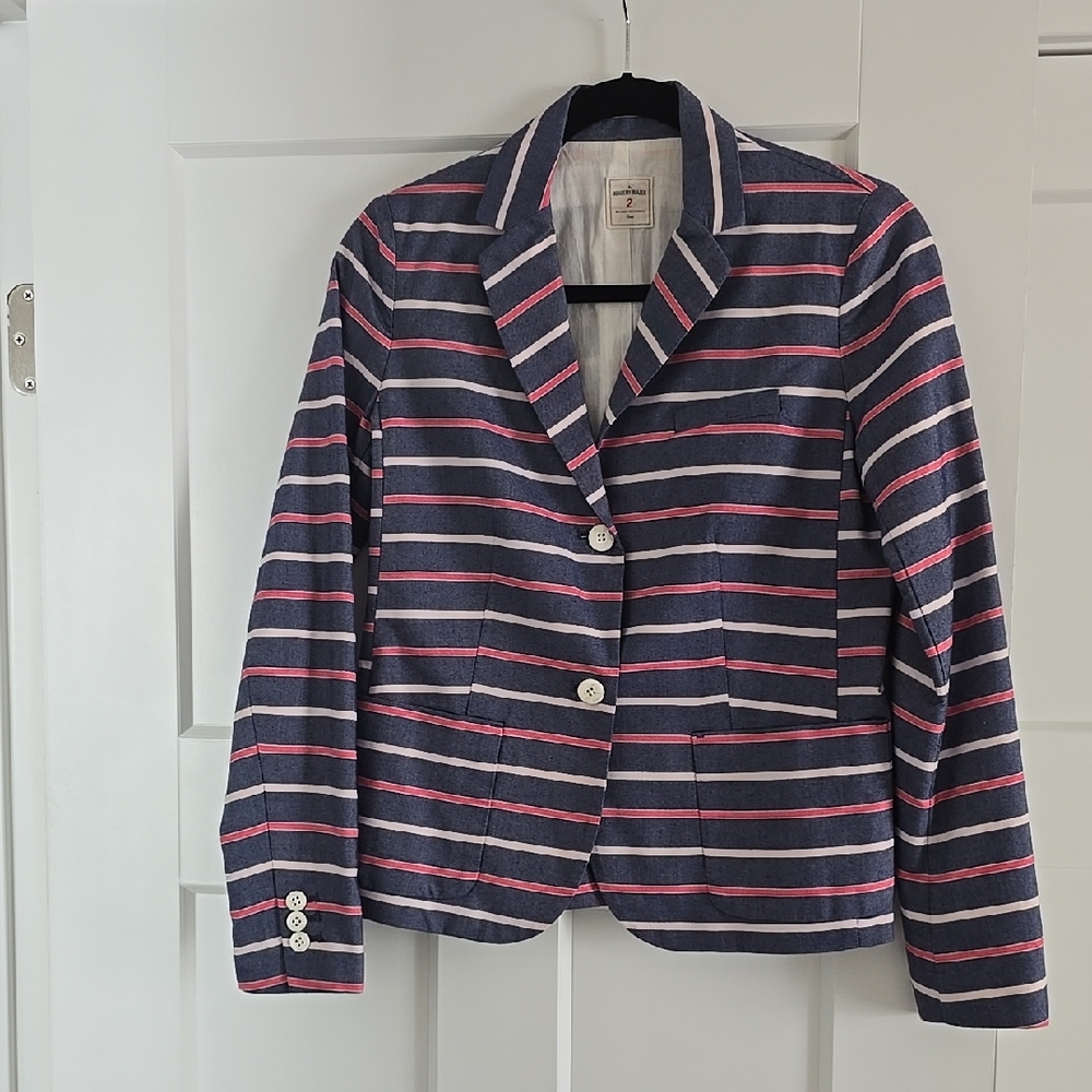 GAP Navy Striped Blazer, 100% Cotton